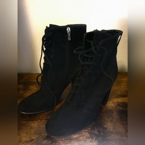 Ivanka Trump Black Heeled Over the Ankle Boot US 8.5 Women's